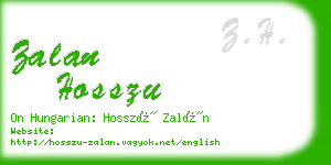 zalan hosszu business card